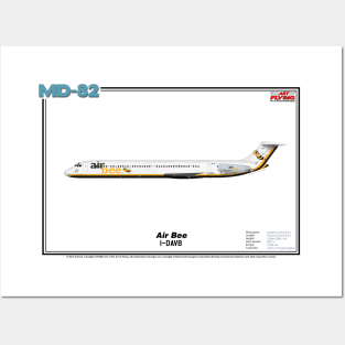 McDonnell Douglas MD-82 - Air Bee (Art Print) Posters and Art